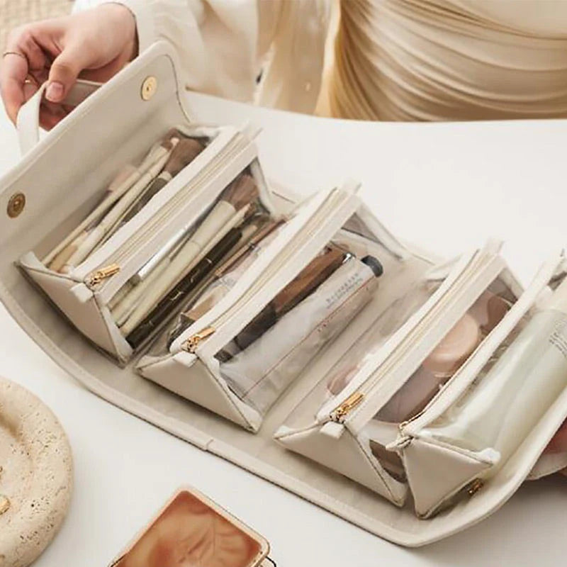 TO DAY 49%OFF Leather Waterproof Cosmetic Bag